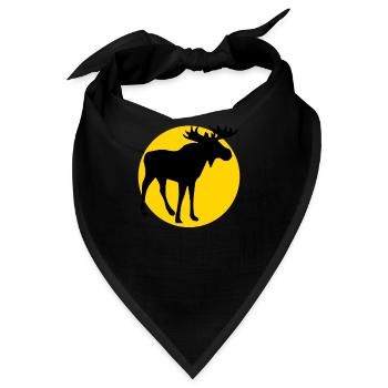 moose and moon - Bandana - Schwarz - Vorne