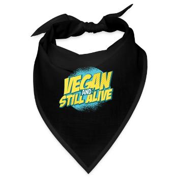 Vegan Veganer - Bandana - Schwarz - Vorne