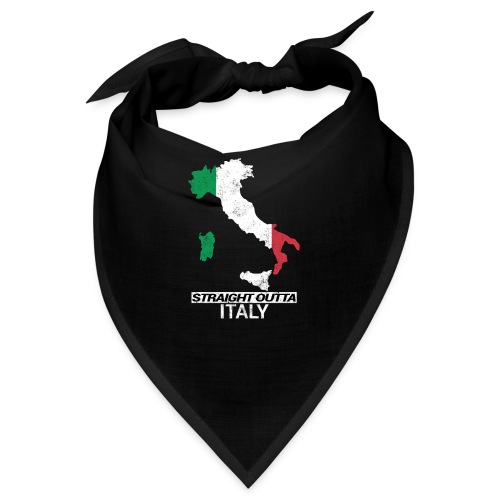 Straight Outta Italy (Italia) country map flag - Bandana