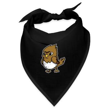 Falke Adler Bussard Vogel Geschenkidee - Bandana - Schwarz - Vorne