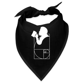 Goldener Schnitt Biertrinker Lustig Geometrie - Bandana - Schwarz - Vorne