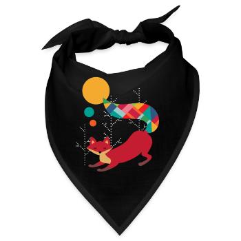 Dream Catcher Fuchs Indianistik Inder Indianer Tot - Bandana - Schwarz - Vorne