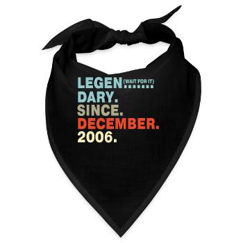 Lustiger Spruch für 14. Geburtstag Jahrgang 2006 - Bandana - Schwarz - Vorne