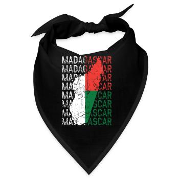 Madagaskar - Bandana - Schwarz - Vorne