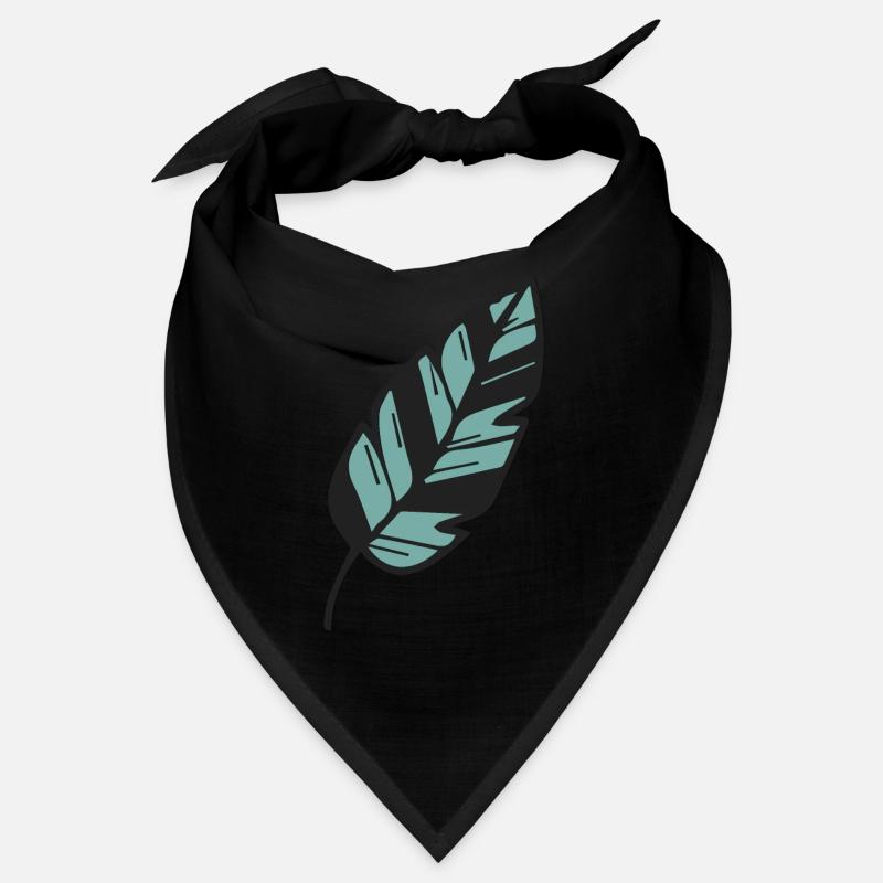 Silberfarn Neuseeland Maori - Bandana - Schwarz