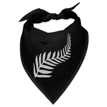 Maori Feder Federn - Bandana - Schwarz - Vorne