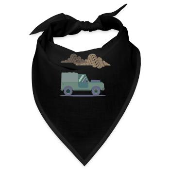 Outdoor Fahrzeug Wolken - Bandana - Schwarz - Vorne