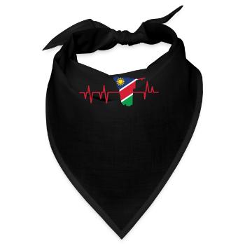 Namibia Afrika Shirt Geschenkidee - Bandana - Schwarz - Vorne
