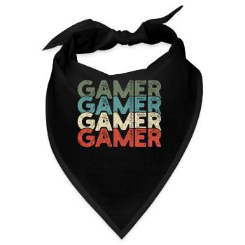 Gamer Gaming - Bandana - Schwarz - Vorne