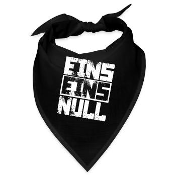 Polizei 110 Notruf - Bandana - Schwarz - Vorne
