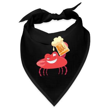Krabbe - Bandana - Schwarz - Vorne