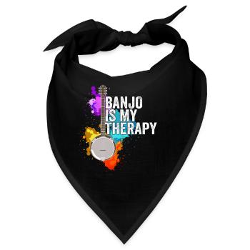 Banjo - Banjo ist meine Therapie - Bandana - Schwarz - Vorne