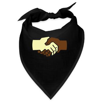 Antirassismus Gegen Rechts Meinungsfreiheit - Bandana - Schwarz - Vorne