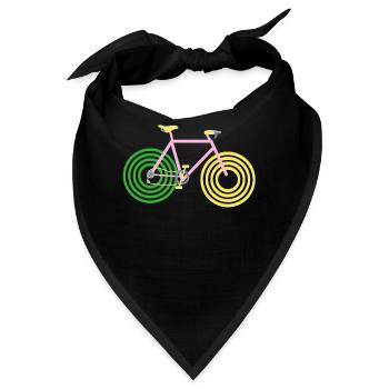 Fahrrad Bike Mountainbike Kit Fixie Rad Liebe - Bandana - Schwarz - Vorne