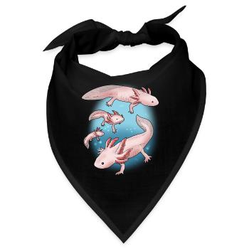 Axolotl Geschenk Unterwasser Lebewesen Axolotl - Bandana - Schwarz - Vorne