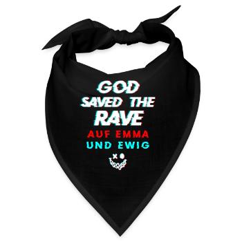 Raver - Bandana - Schwarz - Vorne