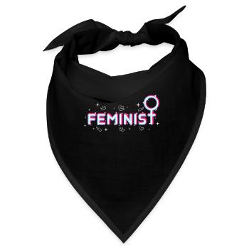 Feminist - Bandana - Schwarz - Vorne