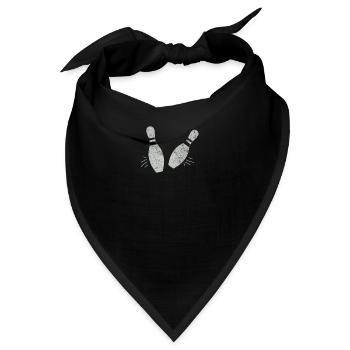 bowling pins - Bandana - Schwarz - Vorne