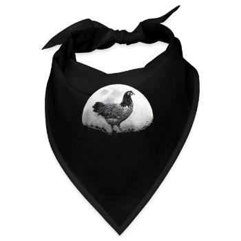 Vorwerkhühner Geflügel Hühnerbauer - Bandana - Schwarz - Vorne