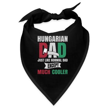 Ungarischer Vater ist viel cooler - Bandana - Schwarz - Vorne