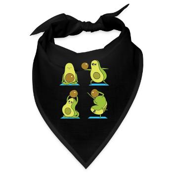 Avocado - Bandana - Schwarz - Vorne