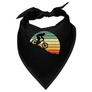 DOWNHILL - Bandana - Schwarz - Vorne
