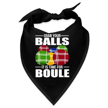 Pétanque - Bandana - Schwarz - Vorne