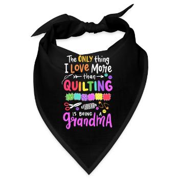 Quilten - Bandana - Schwarz - Vorne
