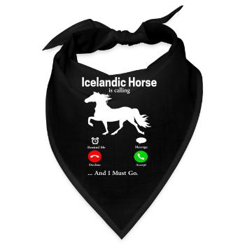 Islandpferd - Bandana - Schwarz - Vorne