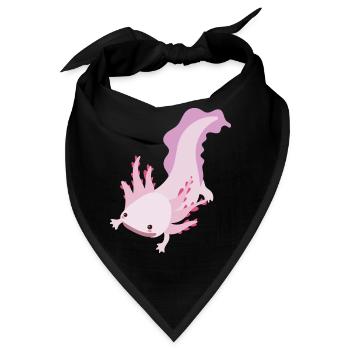 Axolotl - Bandana - Schwarz - Vorne