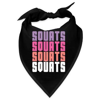 Squats - Bandana - Schwarz - Vorne