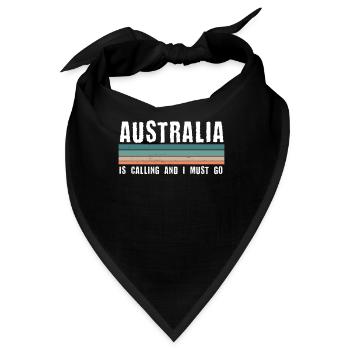 Australien - Bandana - Schwarz - Vorne