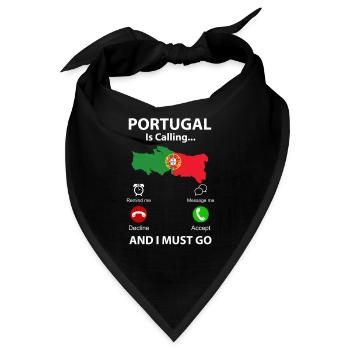 Portugal - Bandana - Schwarz - Vorne