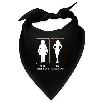 Freundin - Bandana - Schwarz - Vorne