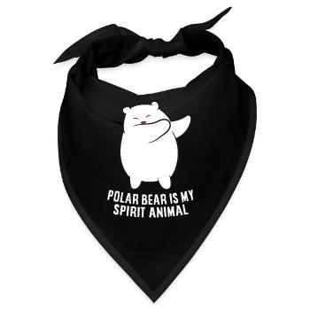 Mein Lieblingstier ist ein Eisbär Süßer - Bandana - Schwarz - Vorne