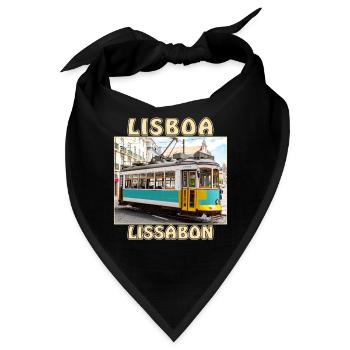 Lisboa Strassenbahn Lissabon - Bandana - Schwarz - Vorne