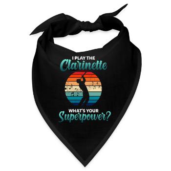 Klarinettenspieler Klarinette - Bandana - Schwarz - Vorne