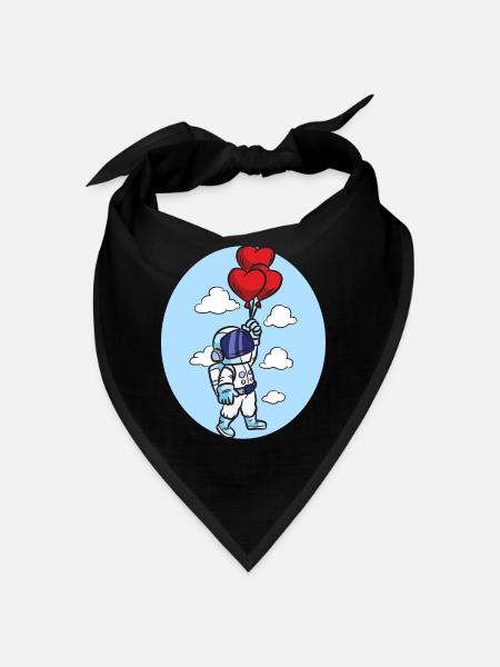 ASTRONAUT HEART BALLON - Bandana - Schwarz