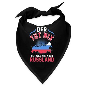 Russland Moskau Sommer Urlaub Reise Sibirien - Bandana - Schwarz - Vorne