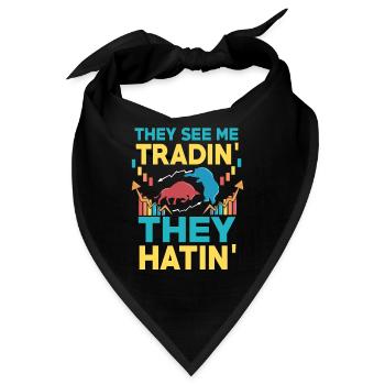 Börse Forex Trading - Bandana - Schwarz - Vorne