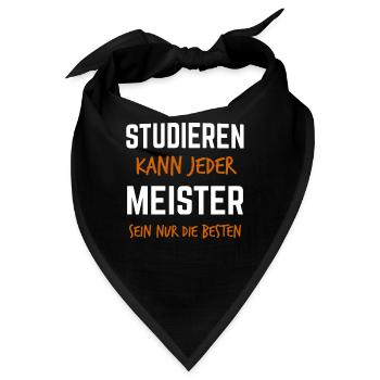 Meister 2020 Meisterprüfung Bestanderen Prüfung - Bandana - Schwarz - Vorne