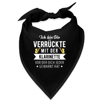 Klarinette - Bandana - Schwarz - Vorne