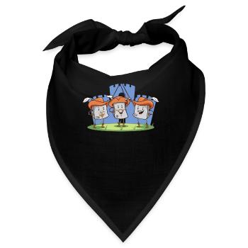 Die 3 Musketiere STRG ALT ENTF Internet Humor - Bandana - Schwarz - Vorne