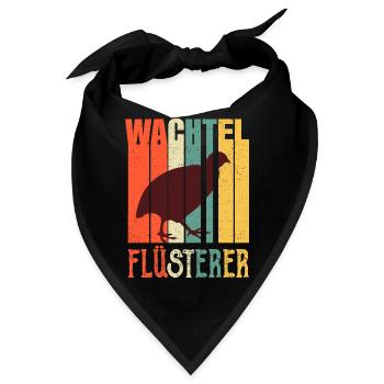 Wachtel Flüsterer - Bandana - Schwarz - Vorne