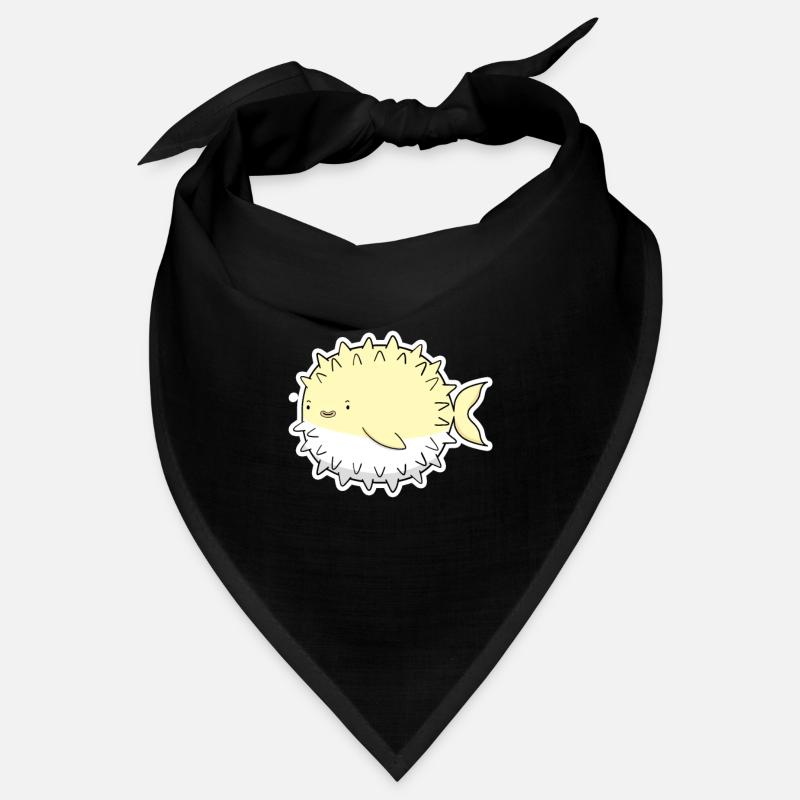 Pufferfisch - Bandana - Schwarz