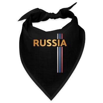 Russland Made in Russia Russe slav Sowjetunion - Bandana - Schwarz - Vorne