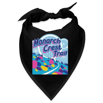 Monarch Crest Trail - Bandana - Schwarz - Vorne