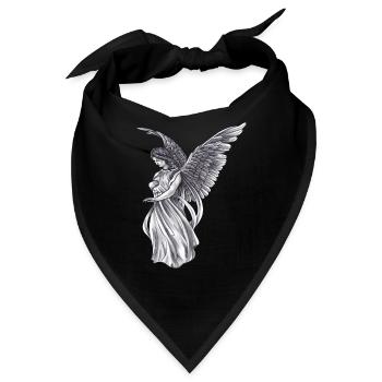 Engel Mystisch Altar Himmel Flügel Symbol Style - Bandana - Schwarz - Vorne