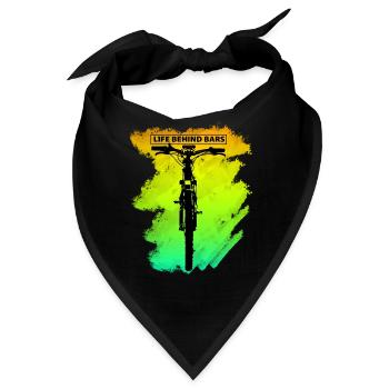 Life behind Bars Geschenk für Pedal & Lenkrad Fans - Bandana - Schwarz - Vorne