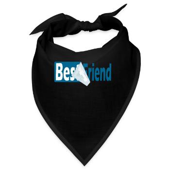 Bester Freund - Bandana - Schwarz - Vorne